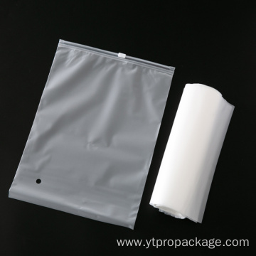 Custom LOGO frosted zip lock plastic packaging bag